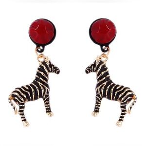 Zara Zebra Drop Earrings